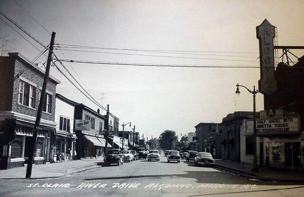 Algonac Theatre - 1951 Photo From Paul (newer photo)